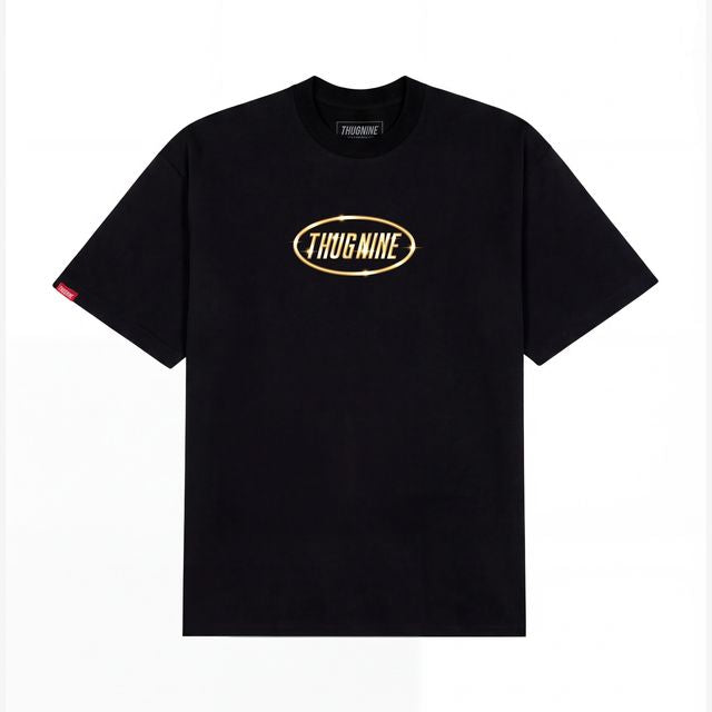 CAMISETA THUG NINE GOLDEN FORTY BLACK