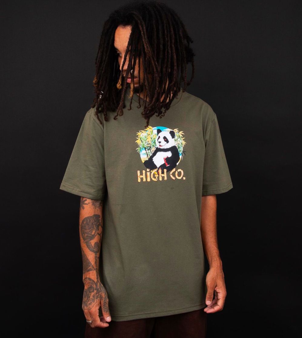 CAMISETA HIGH PANDA GREEN