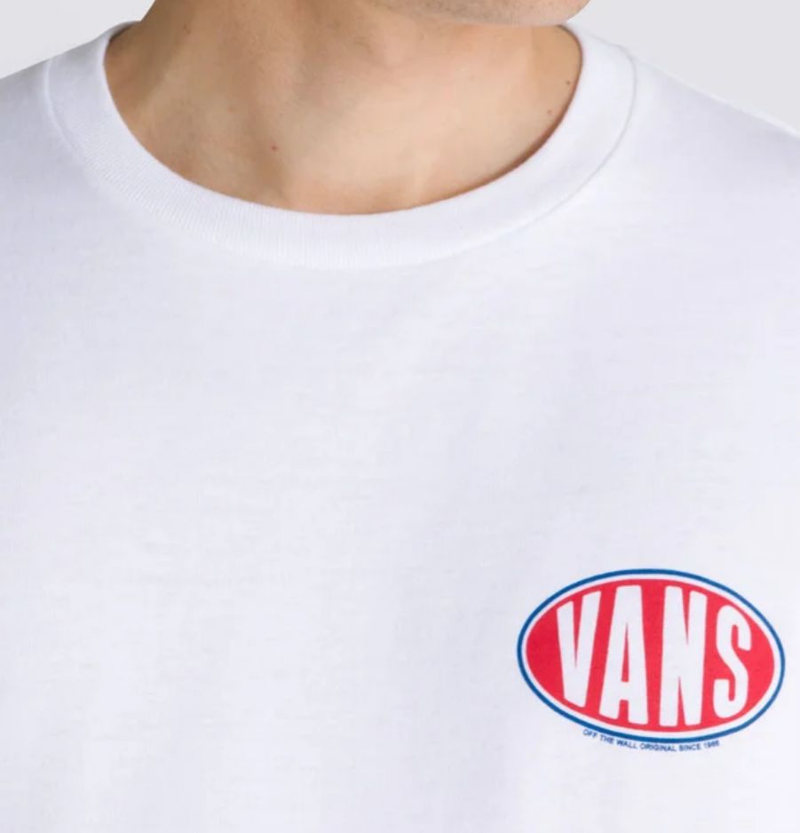 CAMISETA VANS WHITE SPRAY ON SS