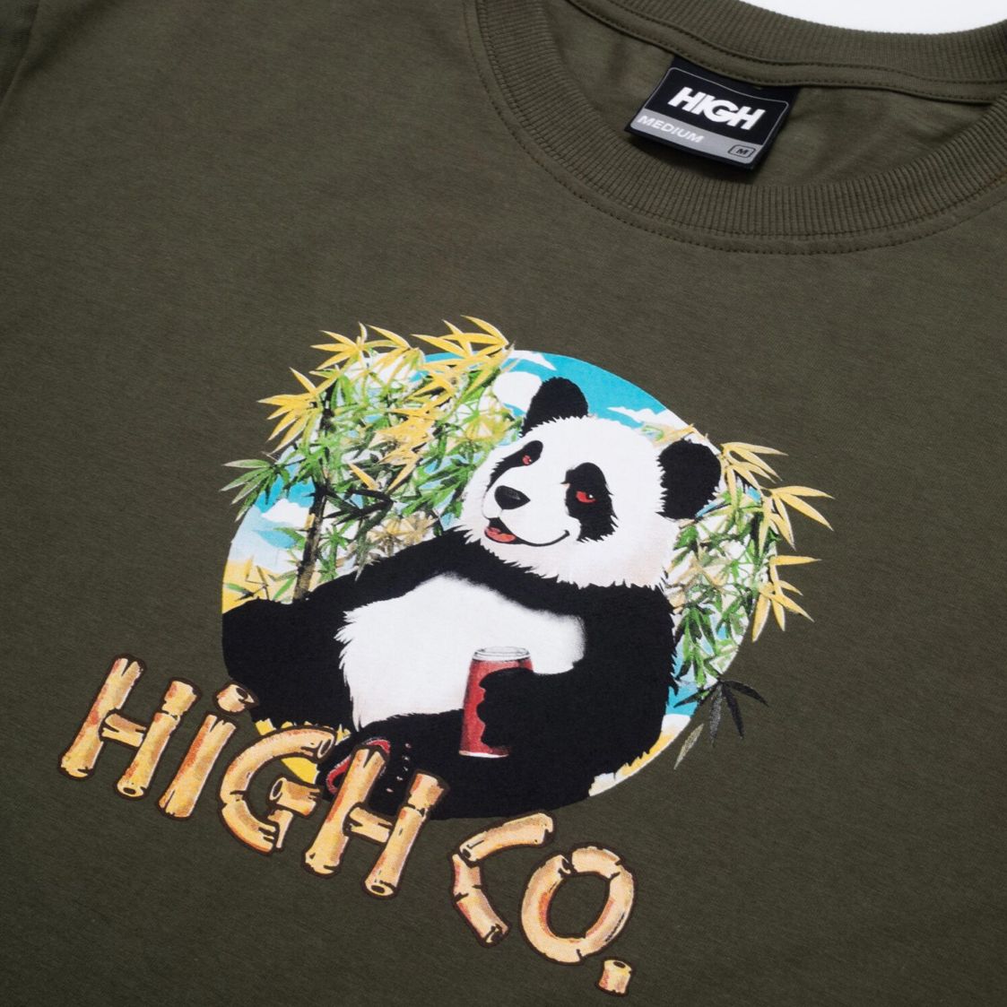 CAMISETA HIGH PANDA GREEN