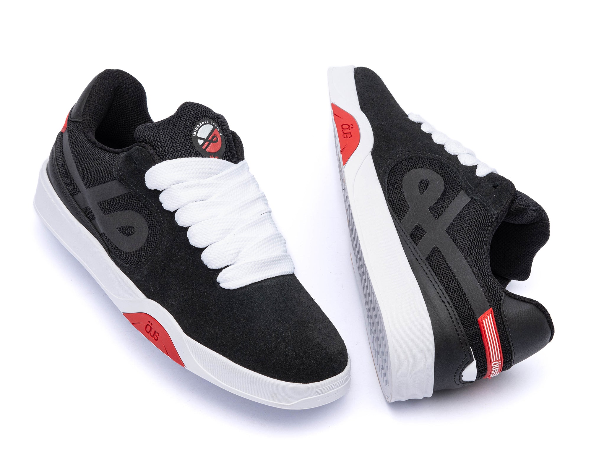 TENIS ÖUS IMIGRANTE SERIE X PRT BRANCO TOMATE