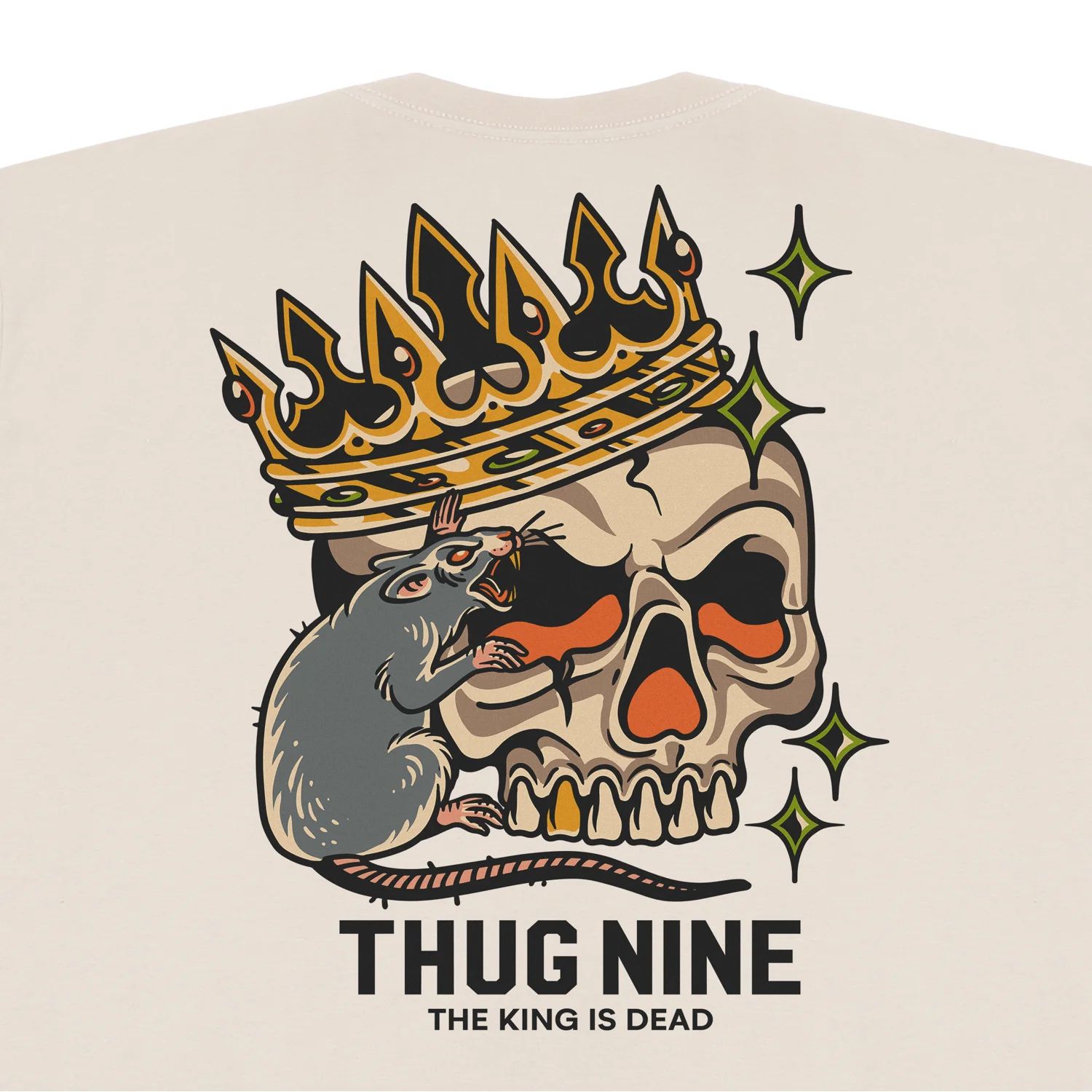 CAMISETA THUG NINE KING IS DEAD