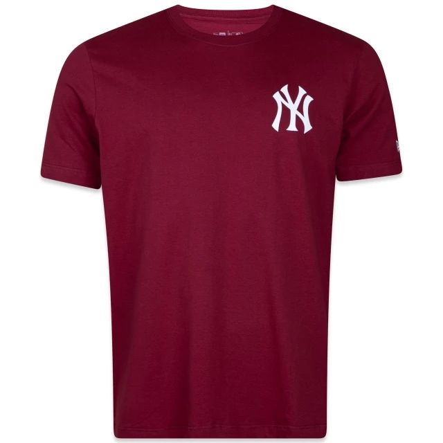 CAMISETA NEW ERA NEW YORK YANKEES ASSENTIALS BORDO