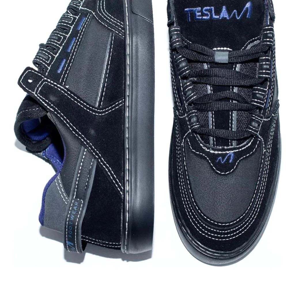 TENIS TESLA COIL BLACK BLUE