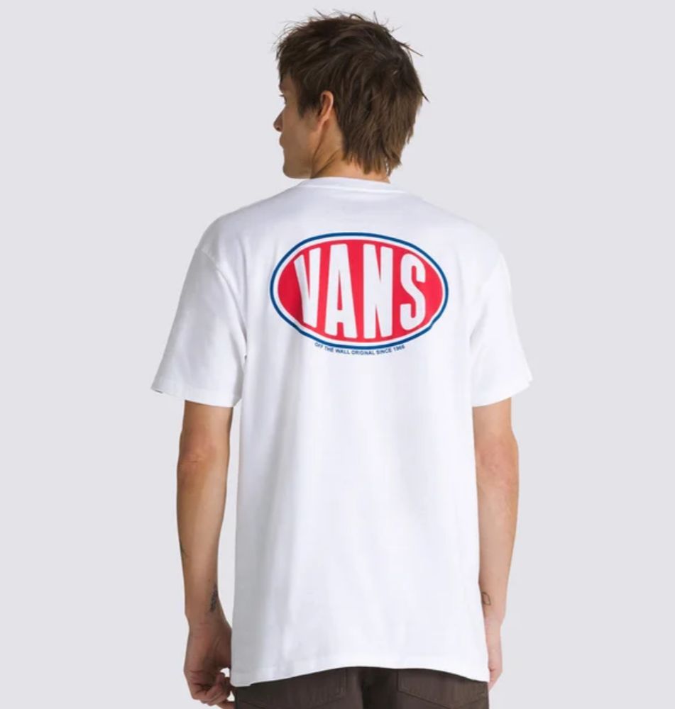 CAMISETA VANS WHITE SPRAY ON SS