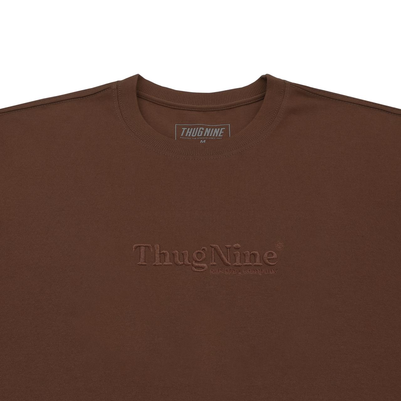CAMISETA THUG NINE BOLD PREMIUM MARROM