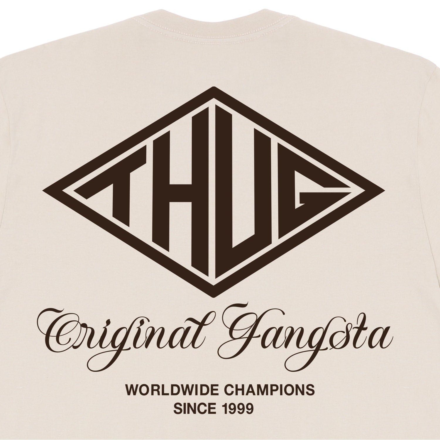 CAMISETA THUG NINE SHIELD OFF WHITE