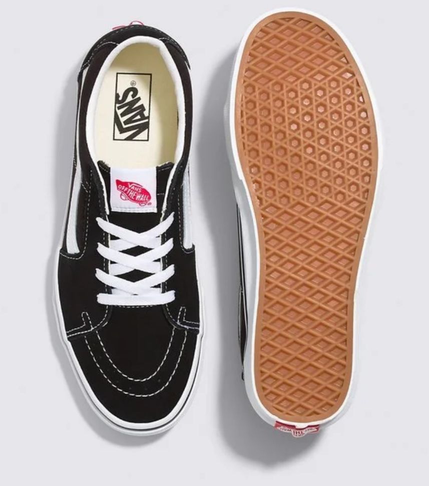 TENIS VANS SK8-LOW BLACK WHITE