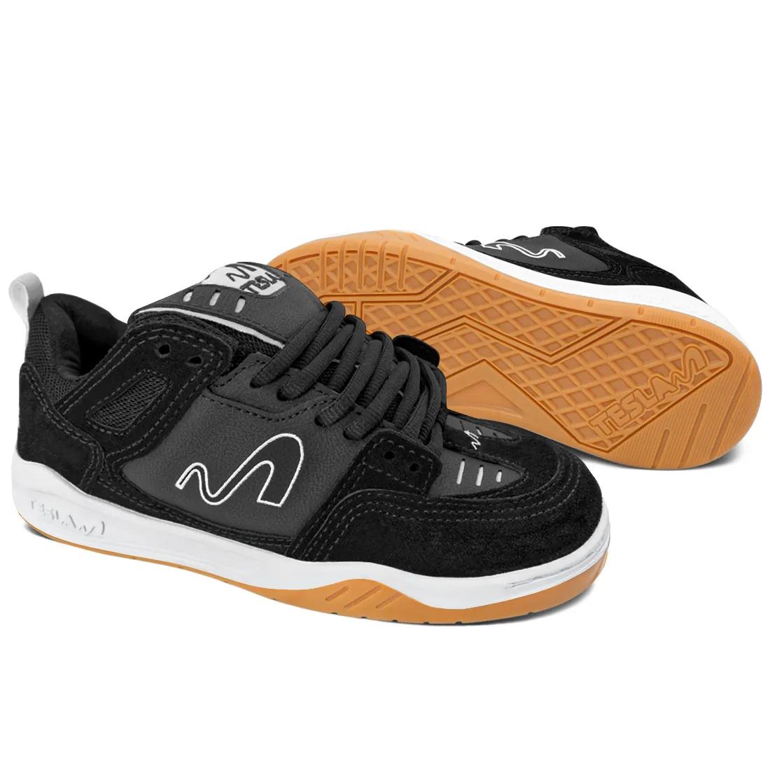 TENIS TESLA NINE BLACK WHITE REFLECT