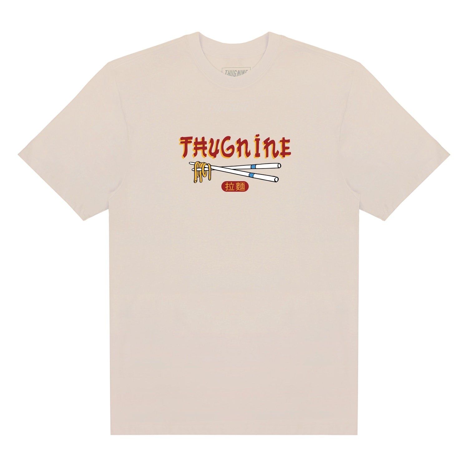 CAMISETA THUG NINE LAMEN STORM BRANCA