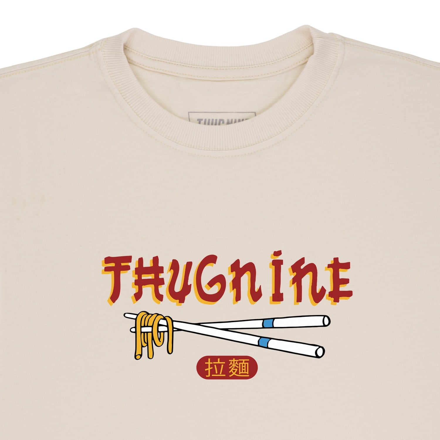 CAMISETA THUG NINE LAMEN STORM BRANCA