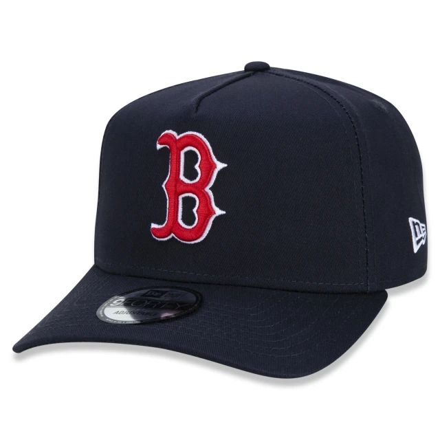 Boné New Era 9FORTY A-Frame Snapback Aba Curva Boston Red Sox Team Color Time