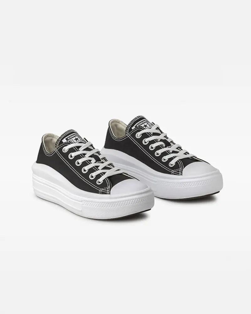 TENIS CONVERSE CHUCK TAYLOR MOVE CANO BAIXO BLACK WHITE