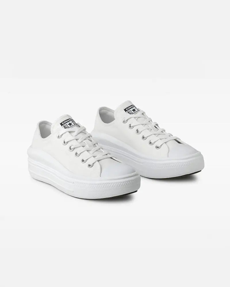 TENIS CONVERSE CHUCK TAYLOR MOVE CANO BAIXO BRANCO/BRANCO
