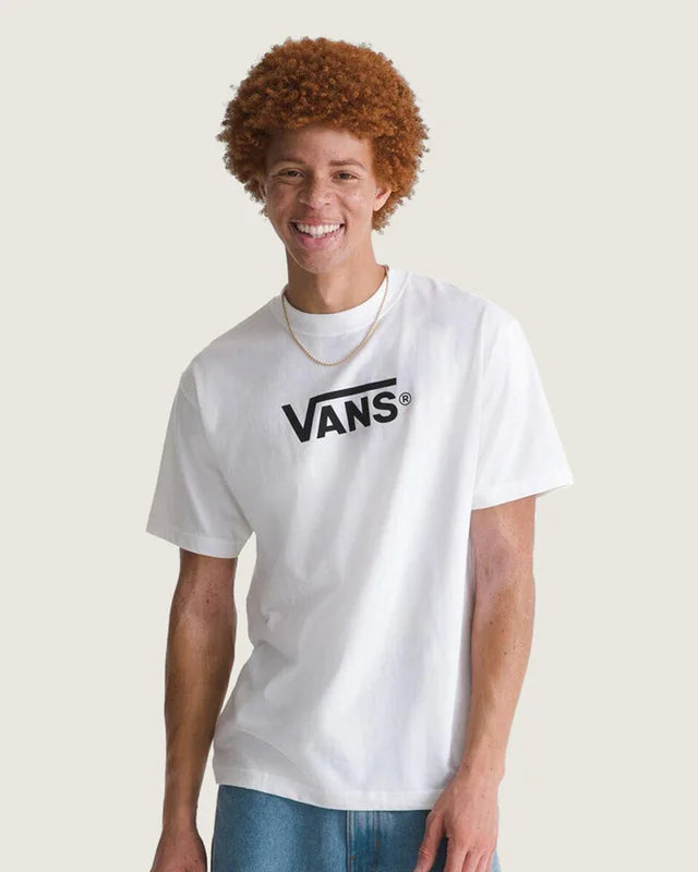 camiseta vans manga curta new vans classics vintage white