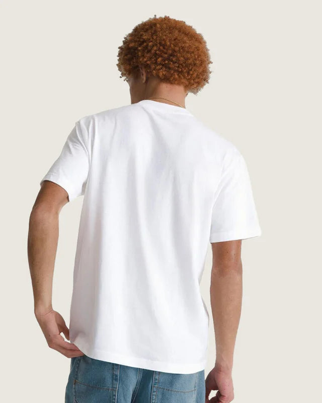 camiseta vans manga curta new vans classics vintage white
