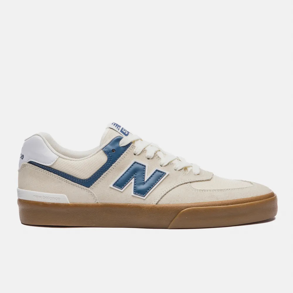 TENIS NEW BALANCE NB NUMERIC 574 VULC BEGE/AZUL