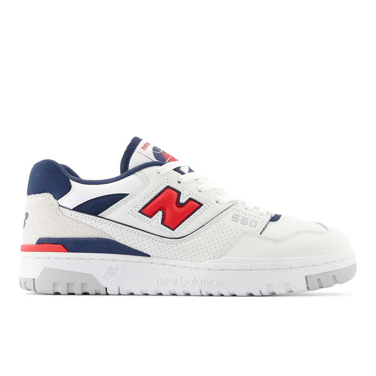 TENIS NEW BALANCE 550 BRANCO/VERMELHO