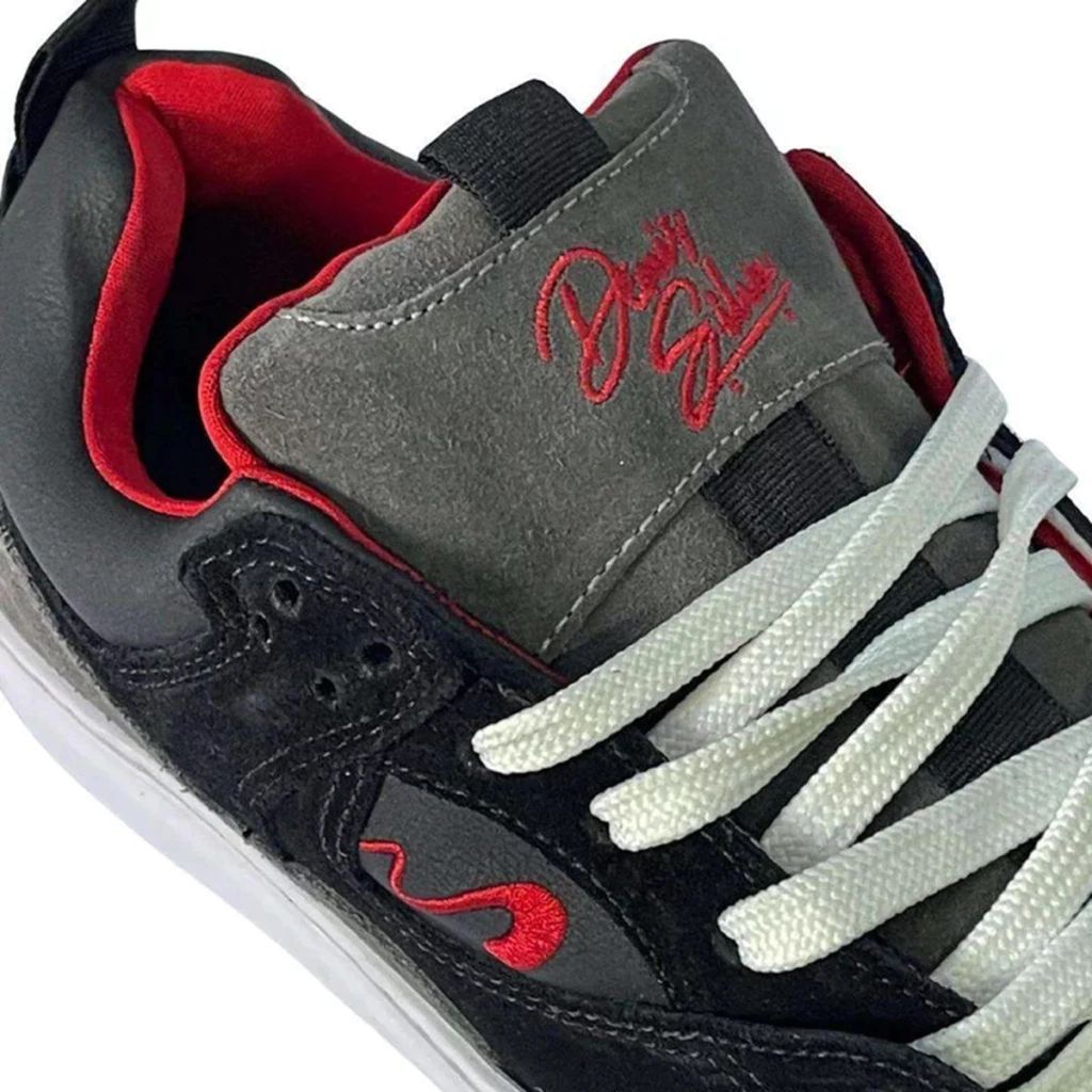 TENIS TESLA FUSION BLACK RED DENIS SILVA