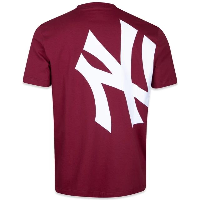 CAMISETA NEW ERA NEW YORK YANKEES ASSENTIALS BORDO