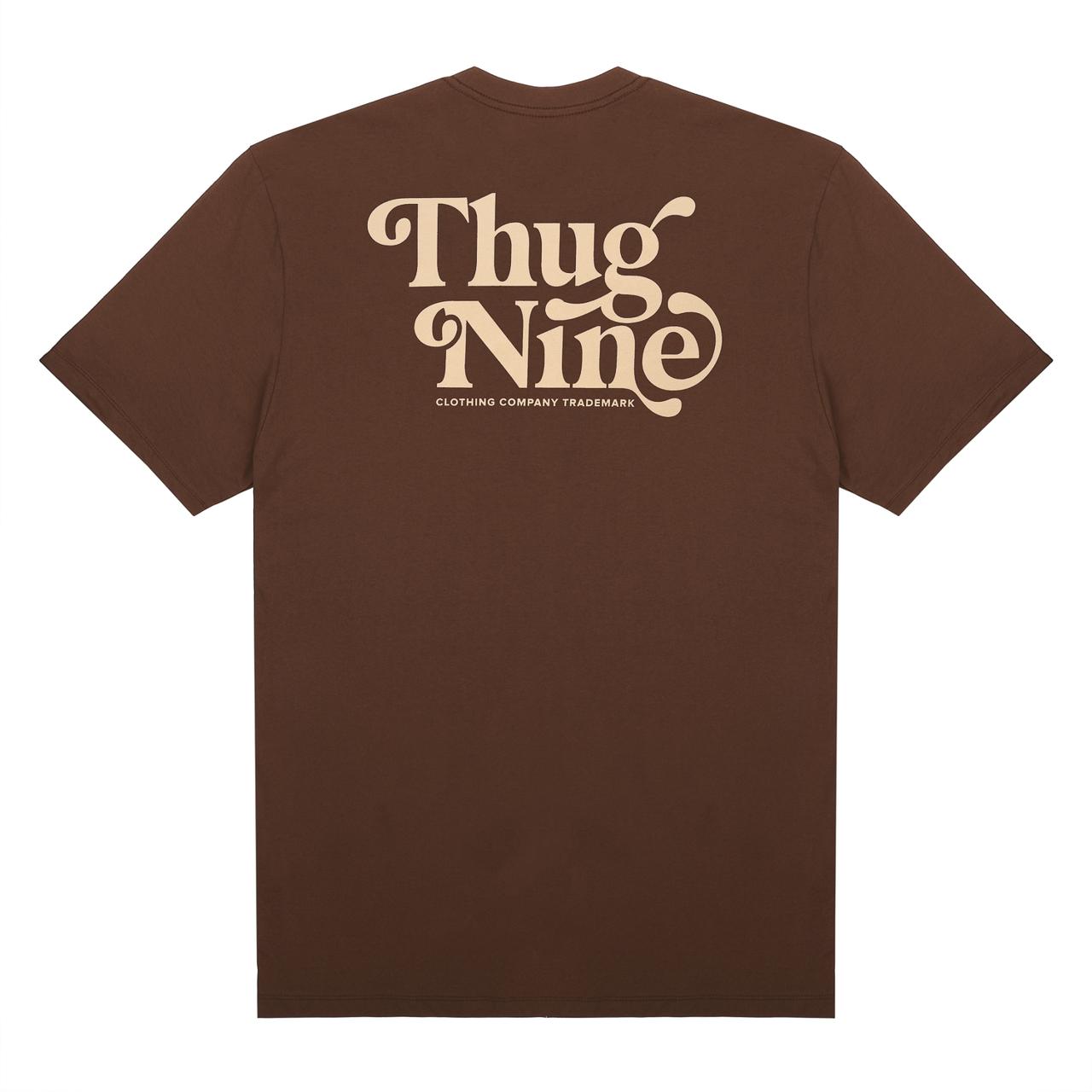 CAMISETA THUG NINE CURLY MARROM