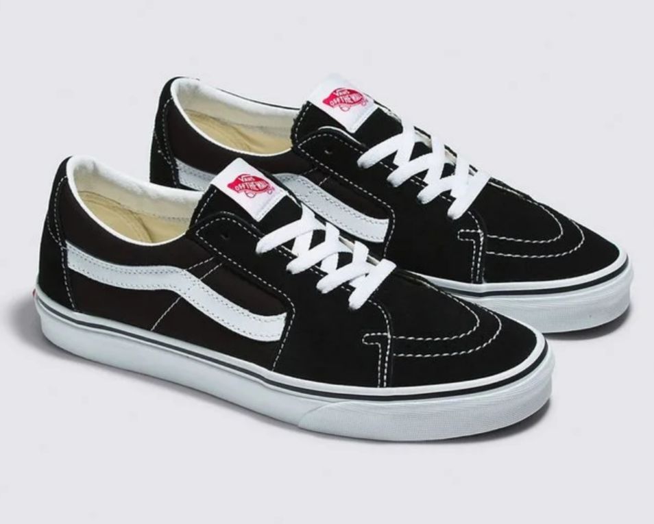 TENIS VANS SK8-LOW BLACK WHITE