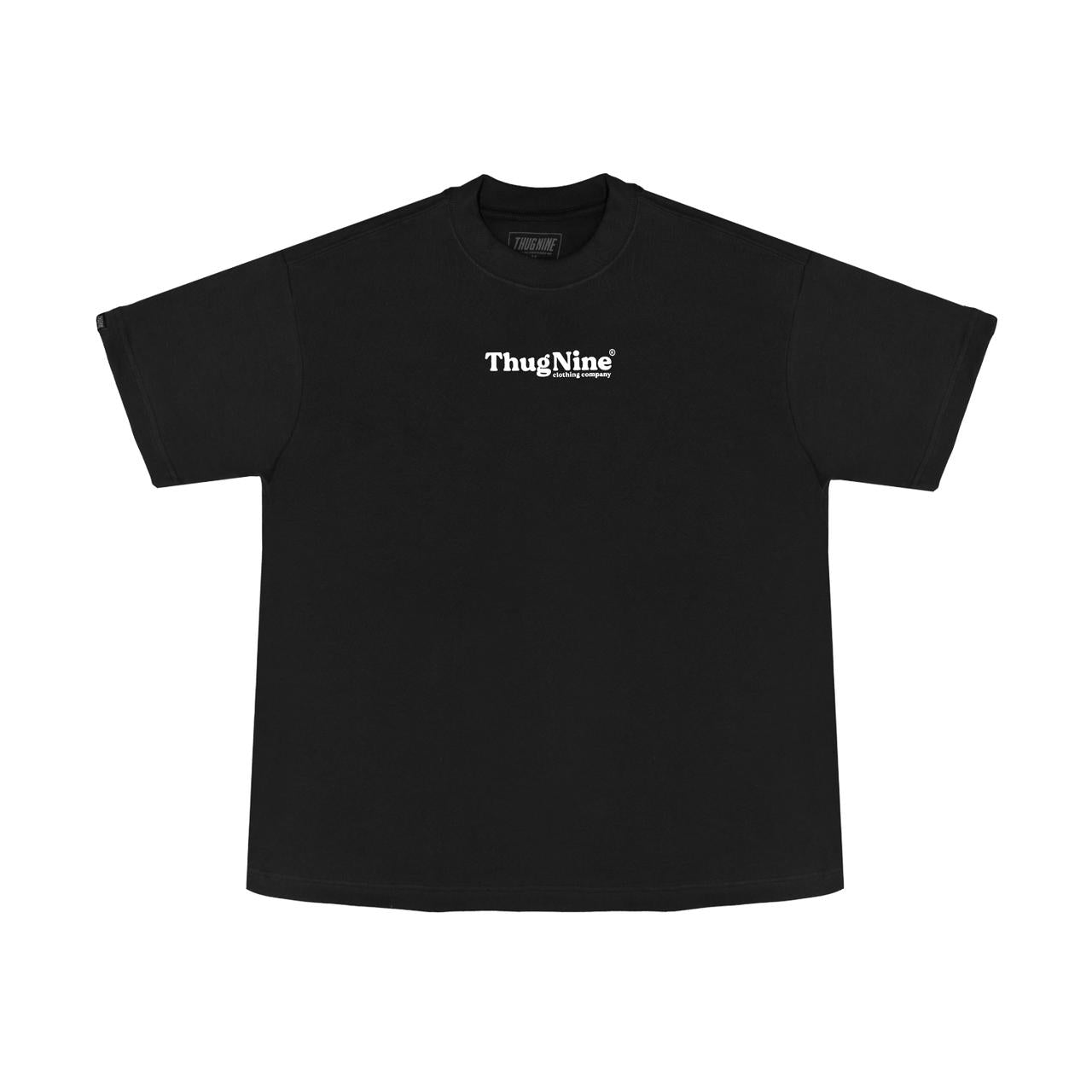 CAMISETA THUG NINE BOLD OVERSIZED PRETA