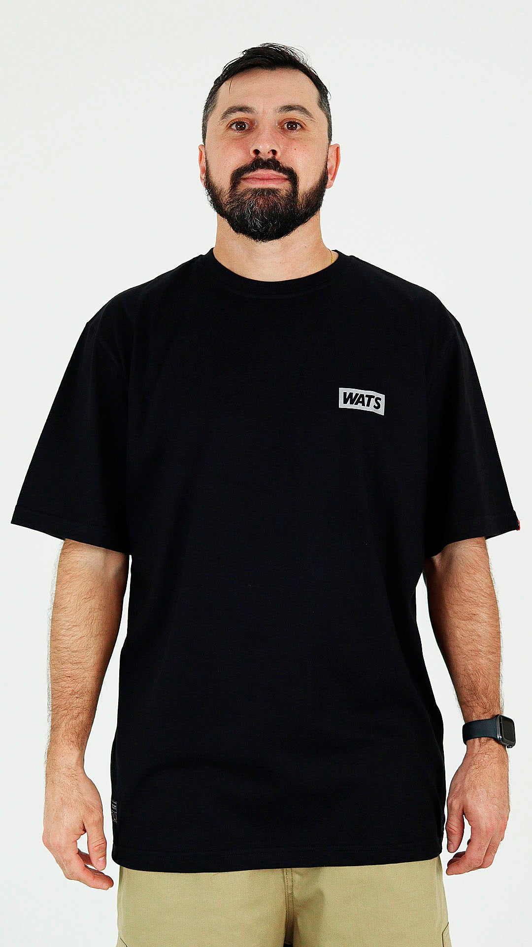 CAMISETA WATS COMPANY BOX REFLETIVO PRETA