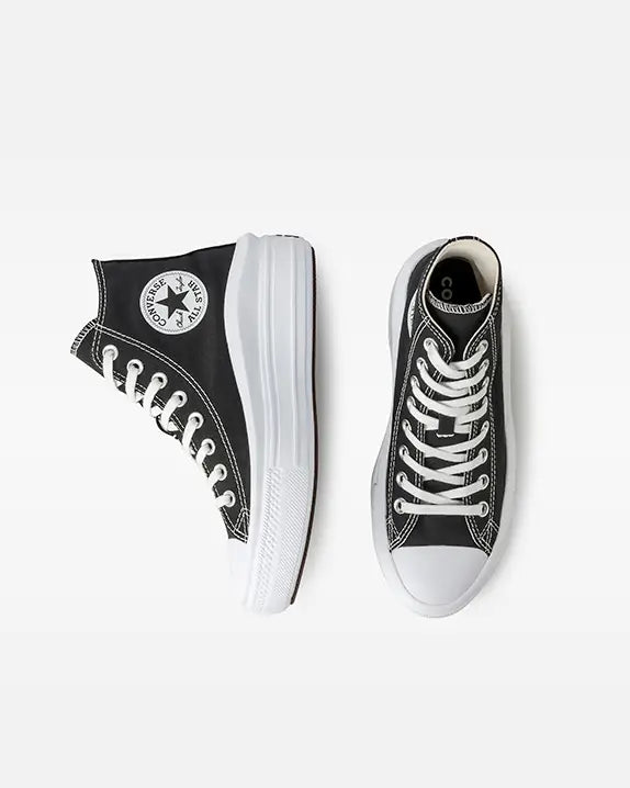 TENIS CONVERSE CHUCK TAYLOR MOVE CANO ALTO BLACK WHITE