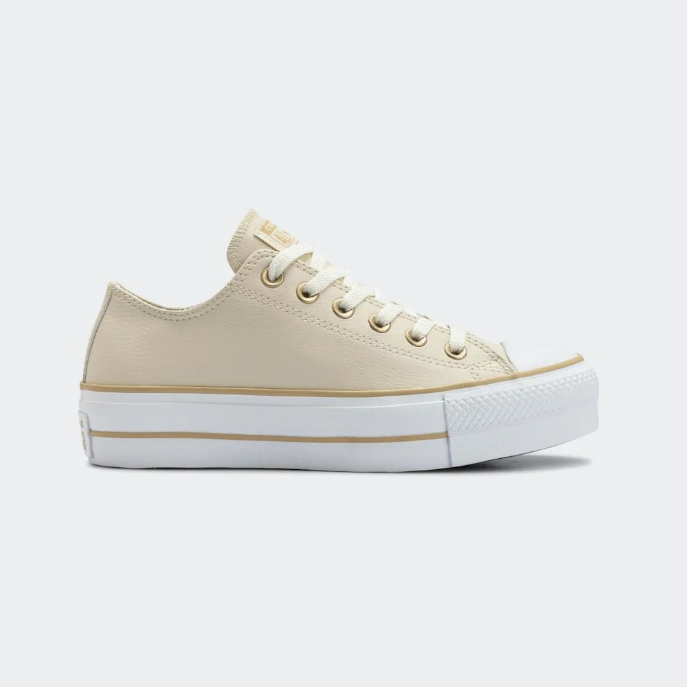 TENIS CONVERSE CHUCK TAYLOR LIFT NUDE BEGE
