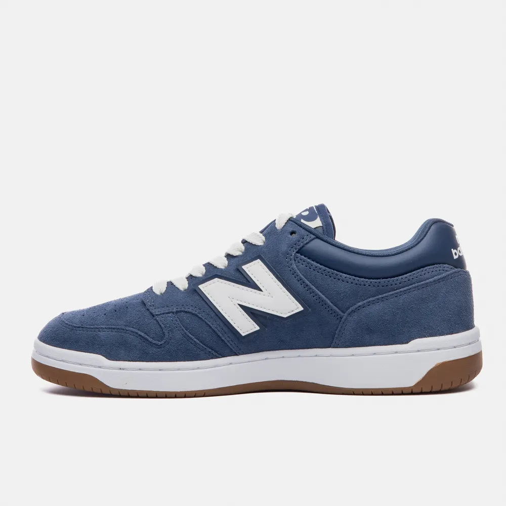 Tênis New Balance 480 Low Azul Marinho e Branco