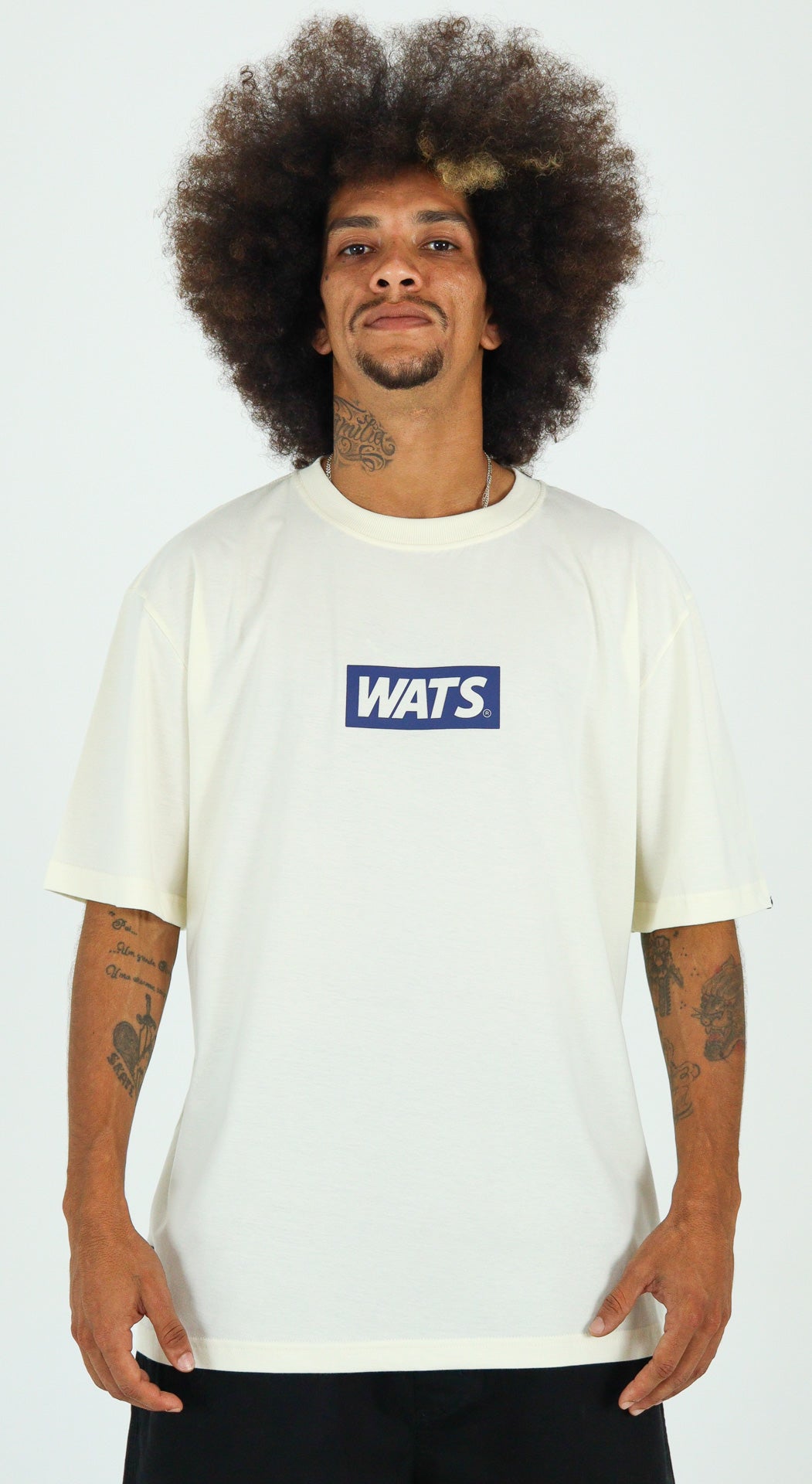 CAMISETA WATS COMPANY BOX RELEVO OFF-WHITE