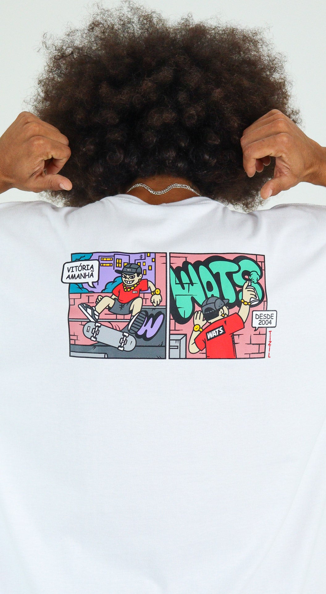 CAMISETA WATS COMPANY CORRIDA BRANCA