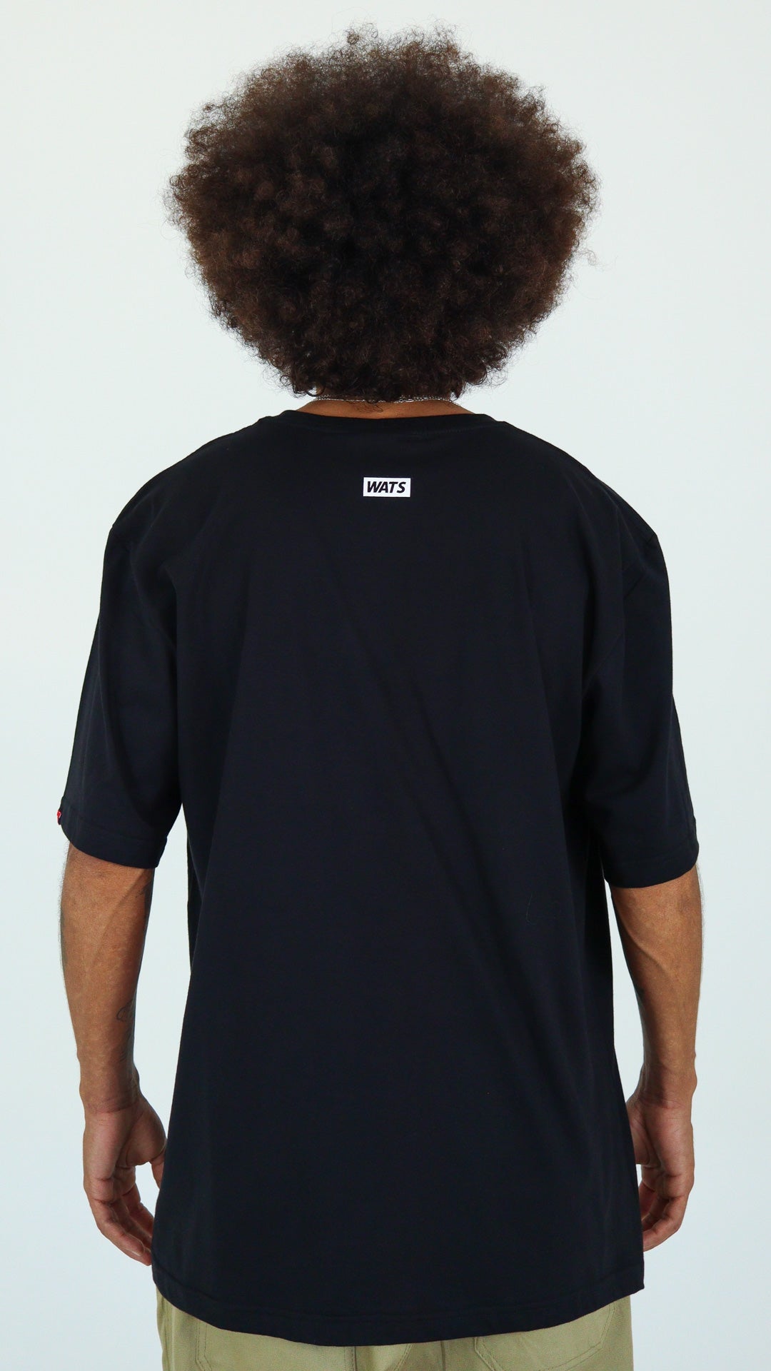 CAMISETA WATS COMPANY FAT CAP PRETA