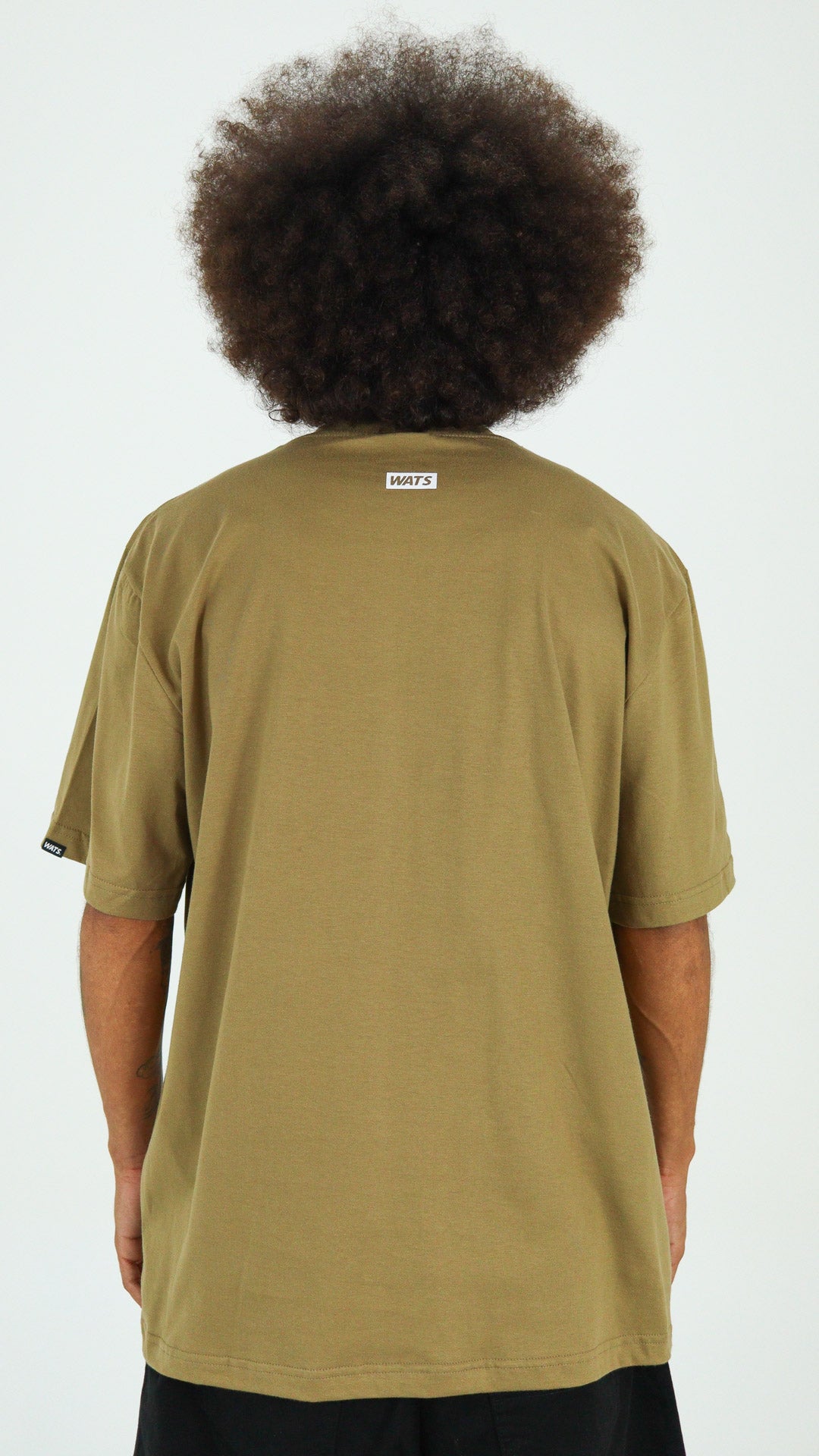 CAMISETA WATS COMPANY LOGO BOTOM CAQUI