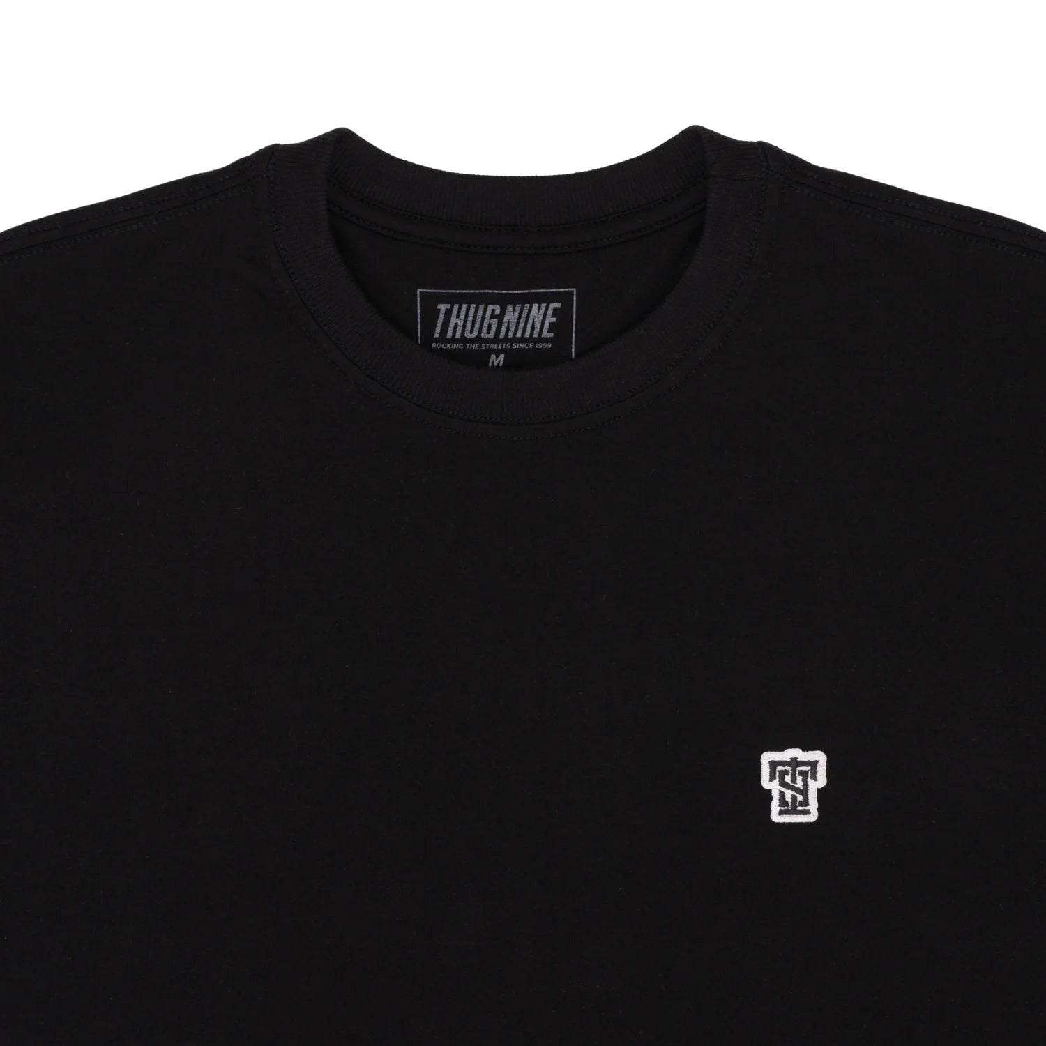 CAMISETA THUG NINE BASIC T9 PATCH PRETA