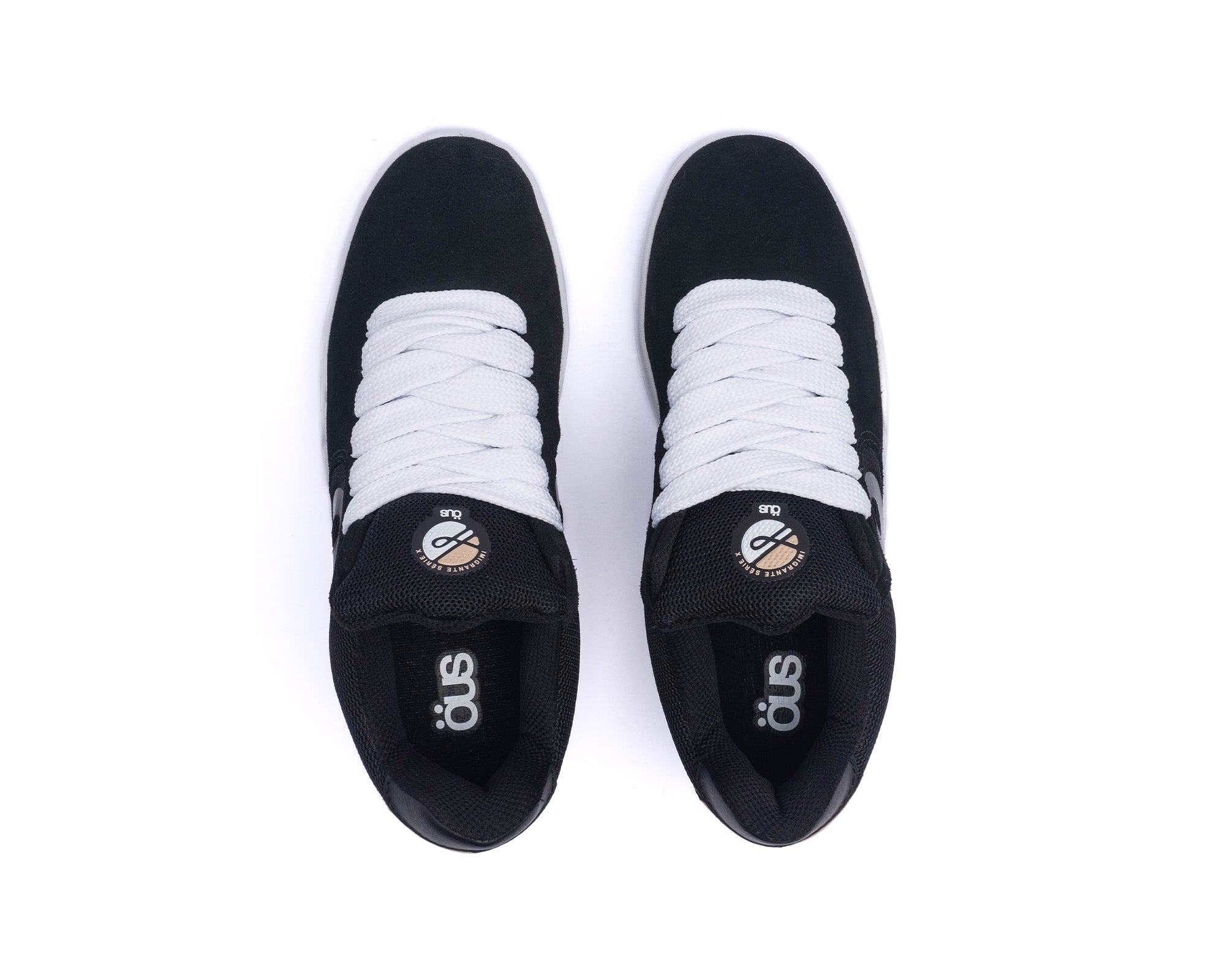 TENIS ÖUS IMIGRANTE SERIE X PRETO BRANCO CREME