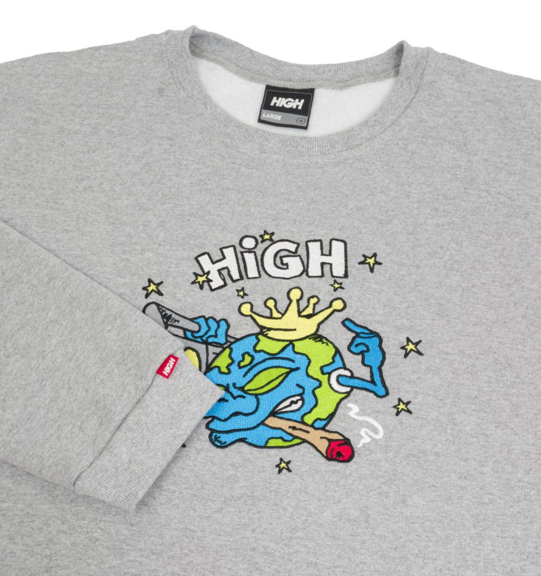 Moletom High Crewneck World Heather Grey