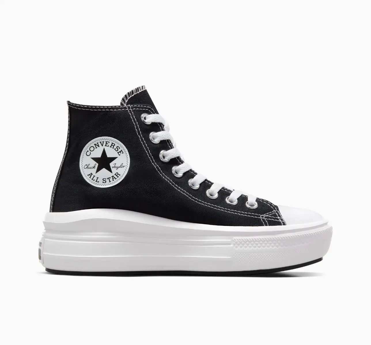 TENIS CONVERSE CHUCK TAYLOR MOVE CANO ALTO BLACK WHITE