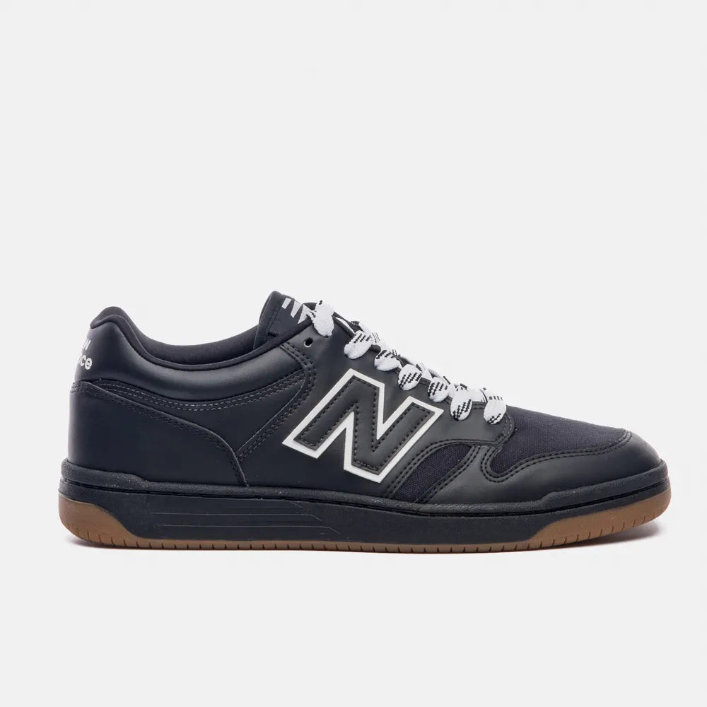 Tênis New Balance 480 Low preto branco natural