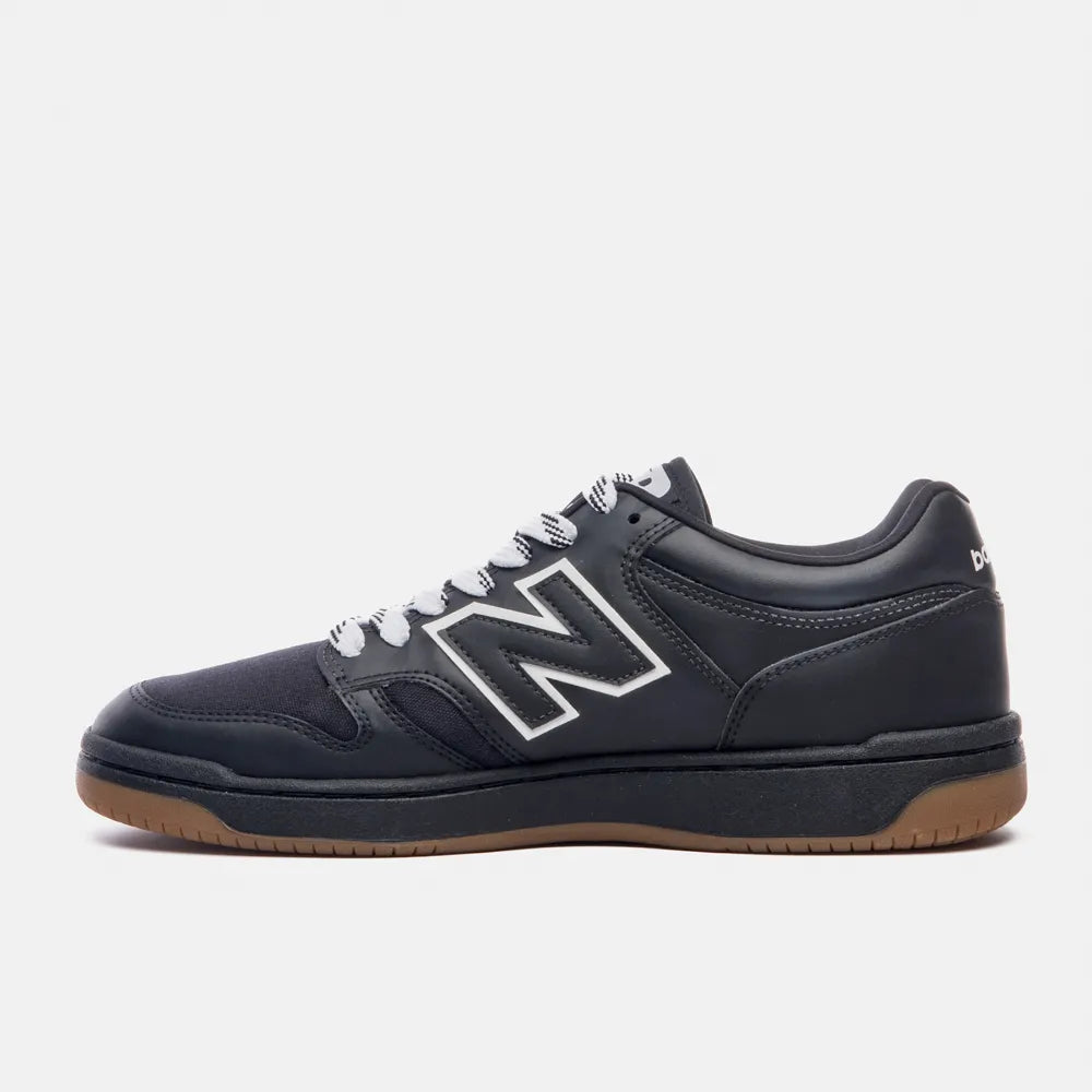 Tênis New Balance 480 Low preto branco natural