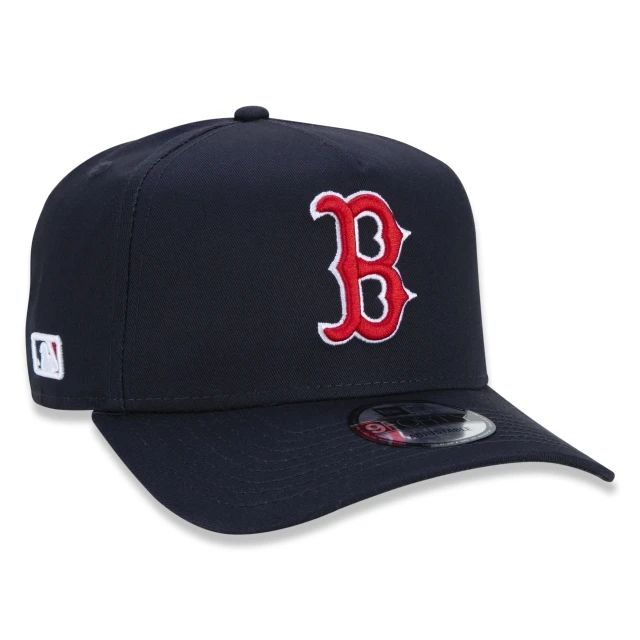 Boné New Era 9FORTY A-Frame Snapback Aba Curva Boston Red Sox Team Color Time