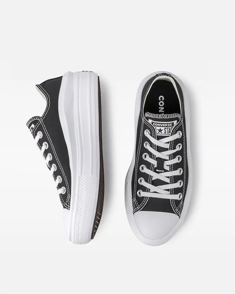 TENIS CONVERSE CHUCK TAYLOR MOVE CANO BAIXO BLACK WHITE