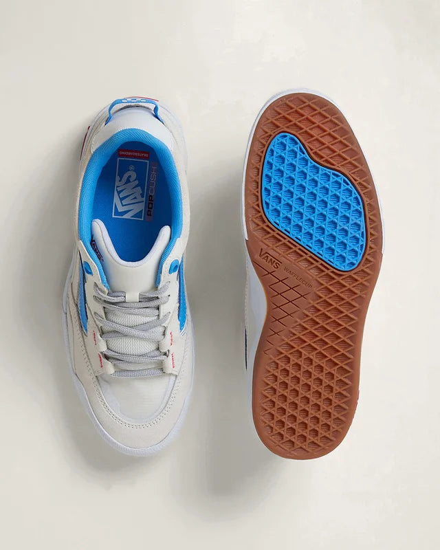 TENIS VANS SKATE WAYVEE 2 BRANCO E AZUL