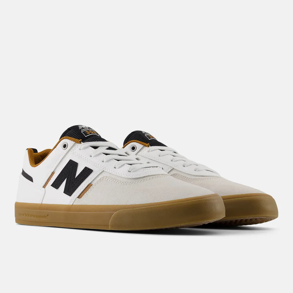 TÊNIS NEW BALANCE Nb NUMERIC JAMIE FOY 306 BRANCO DETALHE PRETO SOLA GUM