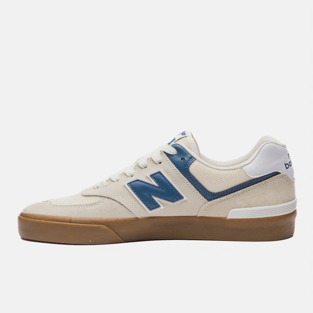 TENIS NEW BALANCE NB NUMERIC 574 VULC BEGE/AZUL