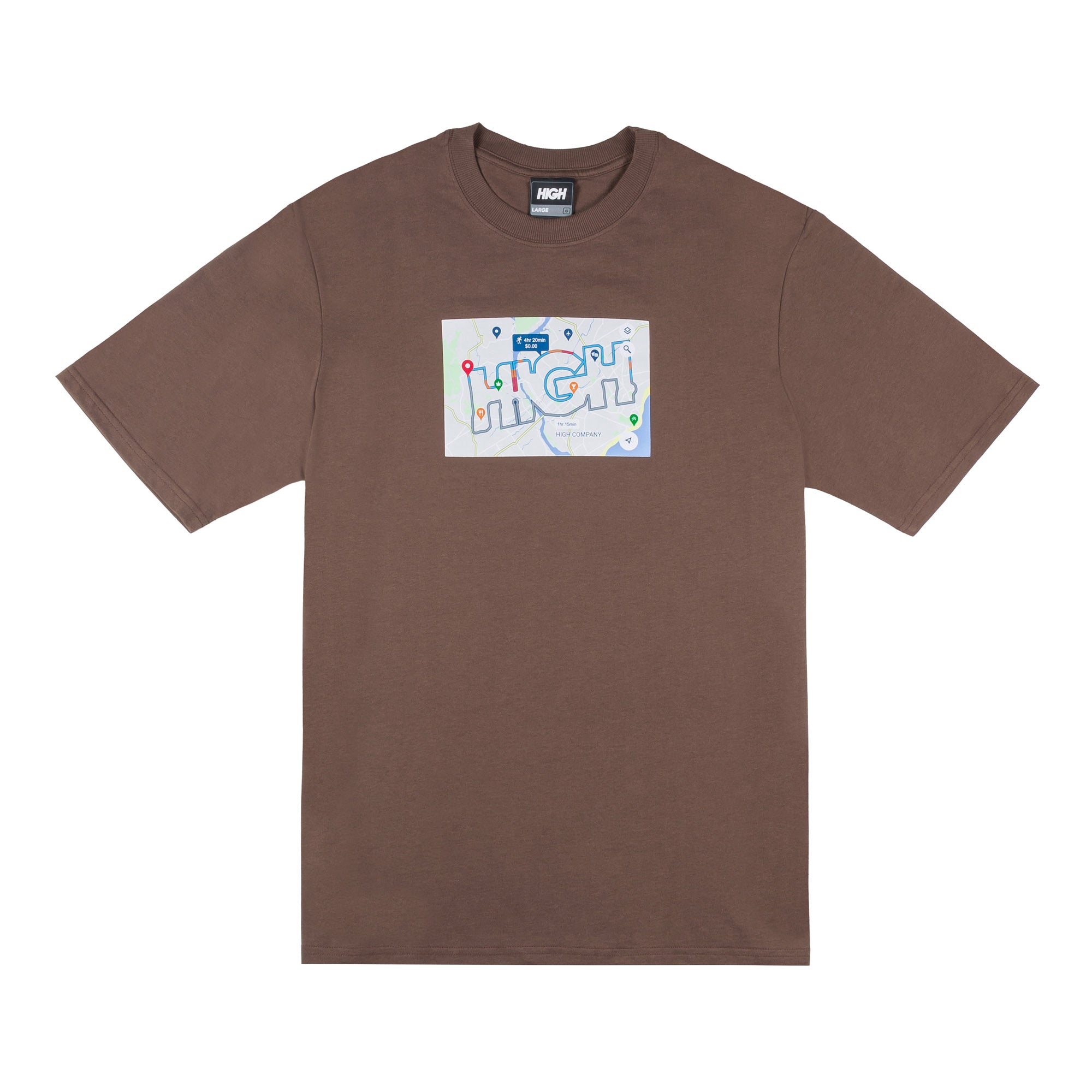 CAMISETA HIGH MAPS BROWN