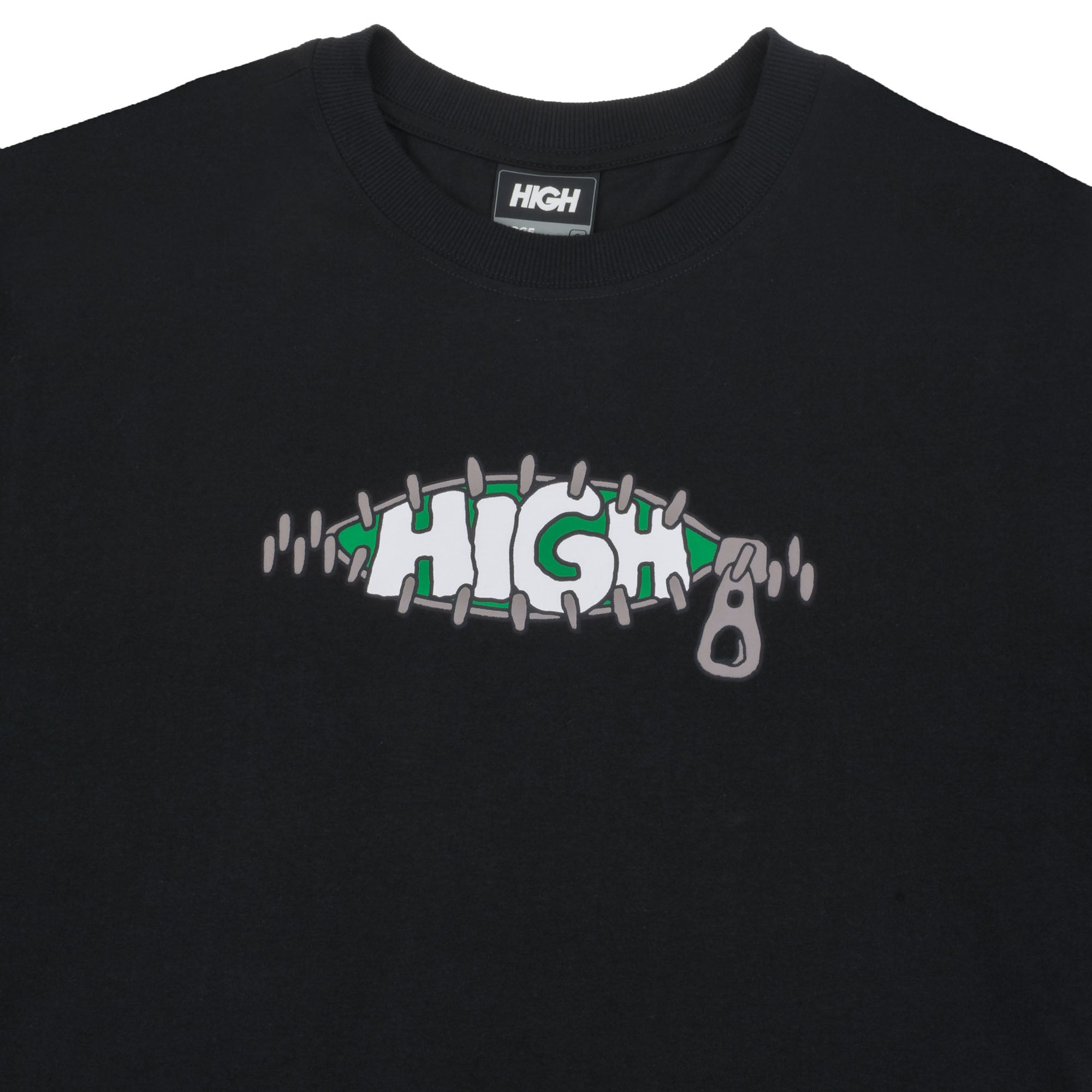 CAMISETA HIGH ZIPPER BLACK