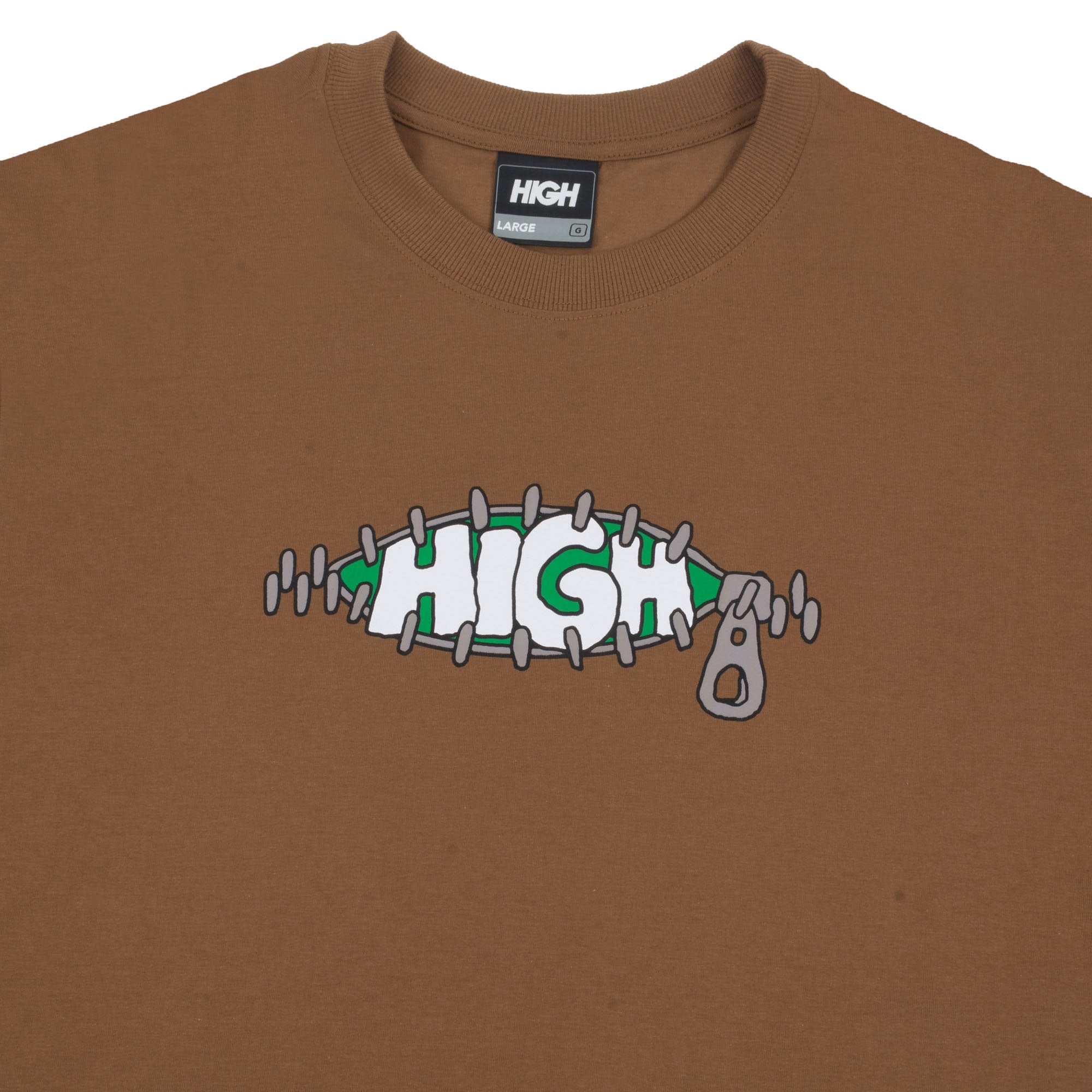 CAMISETA HIGH ZIPPER BROWN