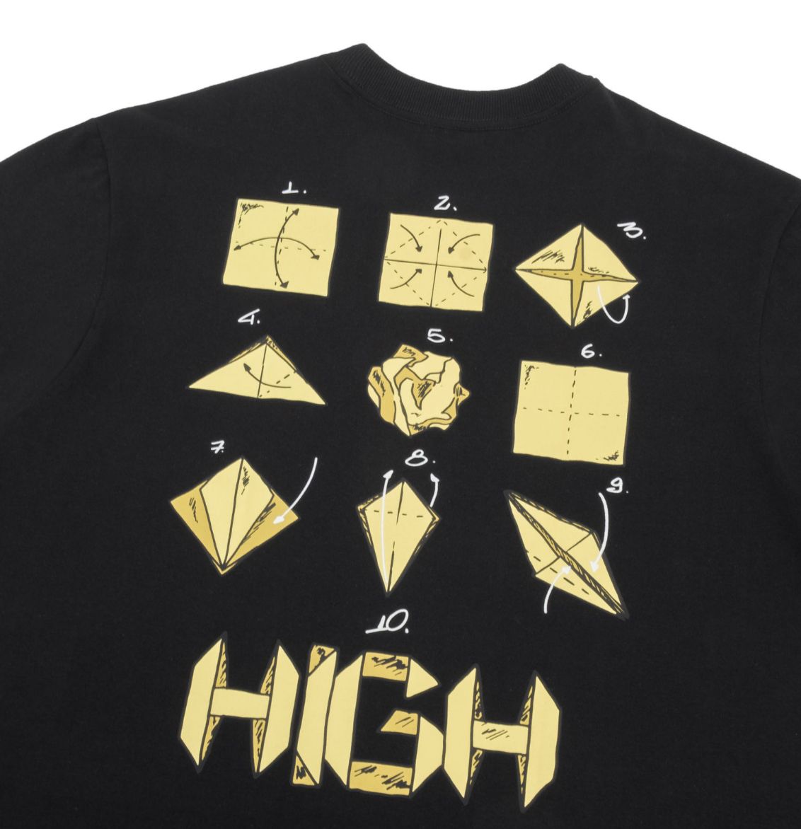 CAMISETA HIGH ORIGAMI BLACK